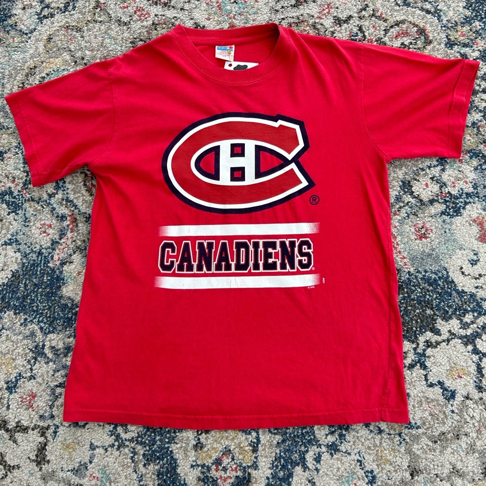 Montreal Canadiens vintage late 90s red CGW t-shirt S